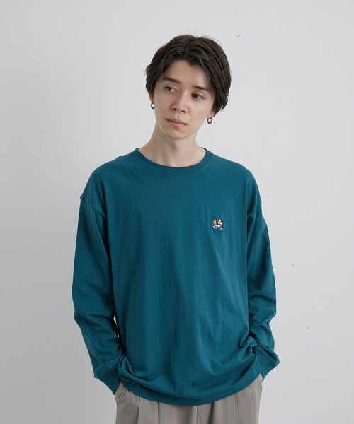 JUNRED(ジュンレッド)の「エシカルストーリーロングスリーブTシャツ(Tシャツ/カットソー・メンズ・ホワイト/ピンク/キナリ/ブルー系その他4・LL/M/L)」の5枚目の写真