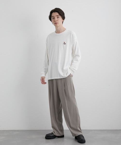 JUNRED(ジュンレッド)の「エシカルストーリーロングスリーブTシャツ(Tシャツ/カットソー・メンズ・ホワイト/ピンク/キナリ/ブルー系その他4・LL/M/L)」の12枚目の写真