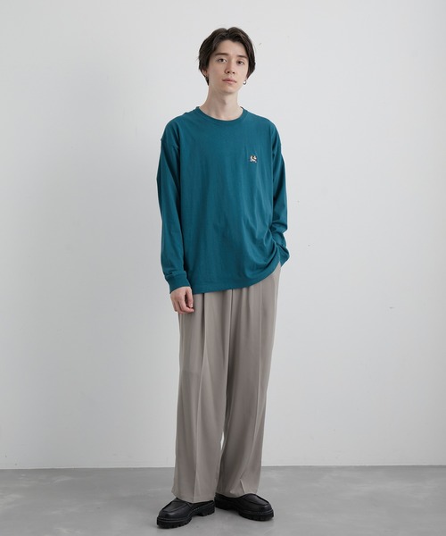 JUNRED(ジュンレッド)の「エシカルストーリーロングスリーブTシャツ(Tシャツ/カットソー・メンズ・ホワイト/ピンク/キナリ/ブルー系その他4・LL/M/L)」の6枚目の写真