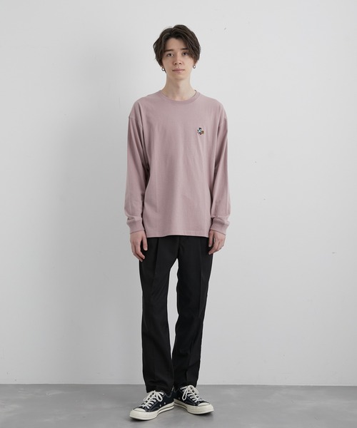 JUNRED(ジュンレッド)の「エシカルストーリーロングスリーブTシャツ(Tシャツ/カットソー・メンズ・ホワイト/ピンク/キナリ/ブルー系その他4・LL/M/L)」の9枚目の写真