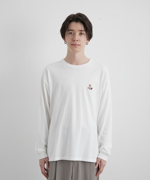 JUNRED(ジュンレッド)の「エシカルストーリーロングスリーブTシャツ(Tシャツ/カットソー・メンズ・ホワイト/ピンク/キナリ/ブルー系その他4・LL/M/L)」の13枚目の写真