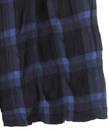 ☆日本製 Plantation ウールコットン チェック クロップドパンツ