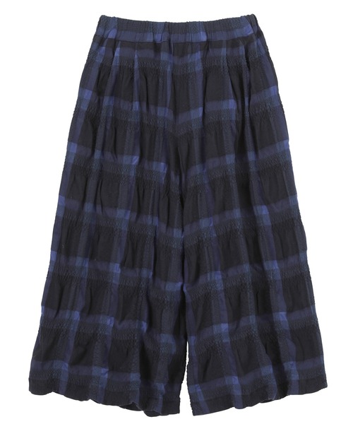 plantation パンツ　青チェック plantation パンツ青チェック