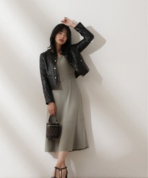 PROPORTION BODY DRESSING | 【美人百花11月号タイアップ 休井美郷さん着用商品】デコルテハートマーメイドニットワンピース / 1212240003(ワンピース)