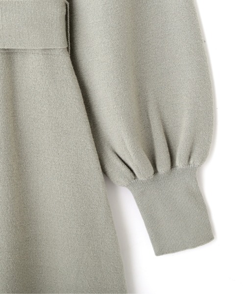 PROPORTION BODY DRESSING（プロポーションボディドレッシング）の「デコルテハートマーメイドニットワンピース / 1212240003（ワンピース・レディース・カーキ/ボルドー/ネイビー・MEDIUM/SMALL）」の19枚目の写真