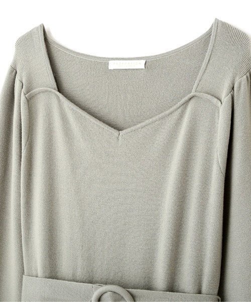 PROPORTION BODY DRESSING（プロポーションボディドレッシング）の「デコルテハートマーメイドニットワンピース / 1212240003（ワンピース・レディース・カーキ/ボルドー/ネイビー・MEDIUM/SMALL）」の6枚目の写真