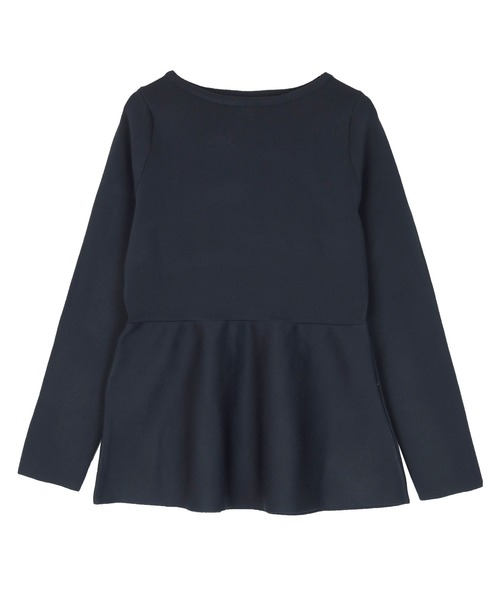 UR'S（ユアーズ）の「バックパールペプラムニットトップス（ニット/セーター・レディース・ブラック/ネイビー/ベージュ・S/M/L）」の9枚目の写真