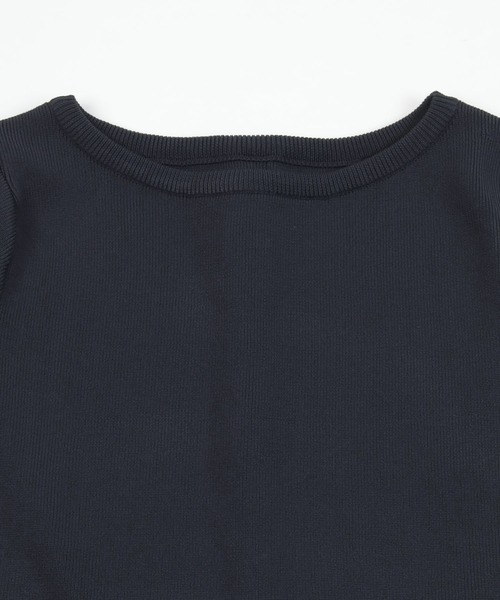 UR'S（ユアーズ）の「バックパールペプラムニットトップス（ニット/セーター・レディース・ブラック/ネイビー/ベージュ・S/M/L）」の12枚目の写真