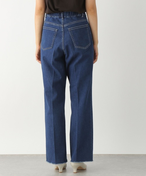 LEPSIM（レプシィム）の「ストレッチデニムストレートパンツ　295093（デニムパンツ・レディース・ネイビー/ブルー/ブラック・LARGE/SMALL/MEDIUM）」の6枚目の写真