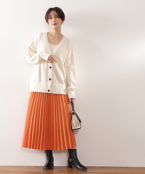 N.（N. Natural Beauty Basic）（エヌエヌナチュラルビューティーベーシック）の「◆デンスホワイトニットカーディガン（カーディガン/ボレロ・レディース・オフホワイト/イエロー/ブルー・MEDIUM）」の10枚目の写真