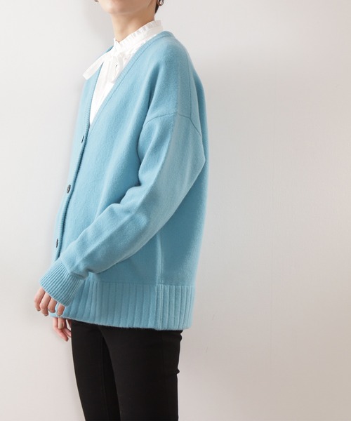 N.（N. Natural Beauty Basic）（エヌエヌナチュラルビューティーベーシック）の「◆デンスホワイトニットカーディガン（カーディガン/ボレロ・レディース・オフホワイト/イエロー/ブルー・MEDIUM）」の9枚目の写真