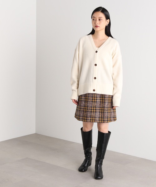 N.（N. Natural Beauty Basic）（エヌエヌナチュラルビューティーベーシック）の「◆デンスホワイトニットカーディガン（カーディガン/ボレロ・レディース・オフホワイト/イエロー/ブルー・MEDIUM）」の14枚目の写真