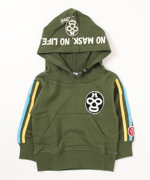 HEAD ROCK（ヘッドロック）の「HEADROCK/ヘッドロック パーカー（100～150cm）（パーカー・キッズ・ブラック/杢グレー/カーキ/ネイビー・130/140/150/100/110/120）」の4枚目の写真