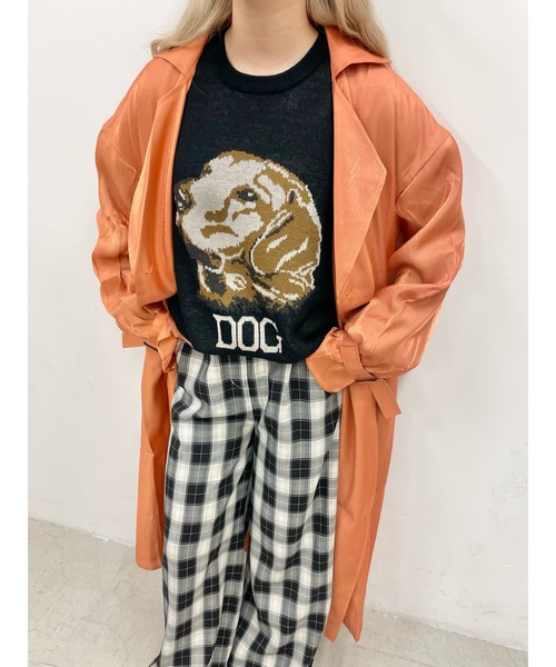WC（ダブル シー）の「カラートレンチコート（トレンチコート・レディース・グリーン/オレンジ・FREE）」の8枚目の写真