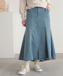 n'OrLABEL | 『パウダー裏起毛デニムマーメイドスカート』(デニムスカート)