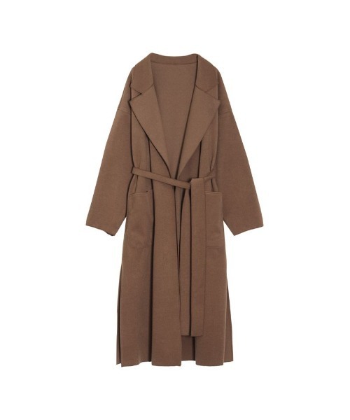Re:EDIT（リエディ）の「ベルト付きウールライクテーラードガウン