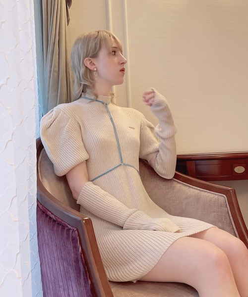 lilLilly(リルリリー)の「ハートベロアハーネス(ベルト・レディース・ホワイト/ブラック/ブルー/レッド・FREE)」の4枚目の写真