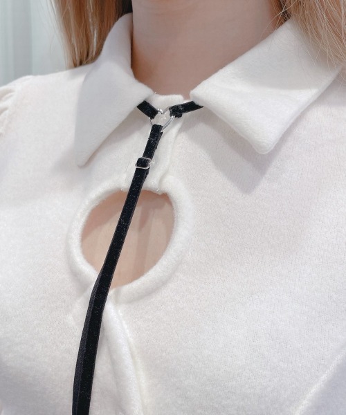 lilLilly(リルリリー)の「ハートベロアハーネス(ベルト・レディース・ホワイト/ブラック/ブルー/レッド・FREE)」の10枚目の写真