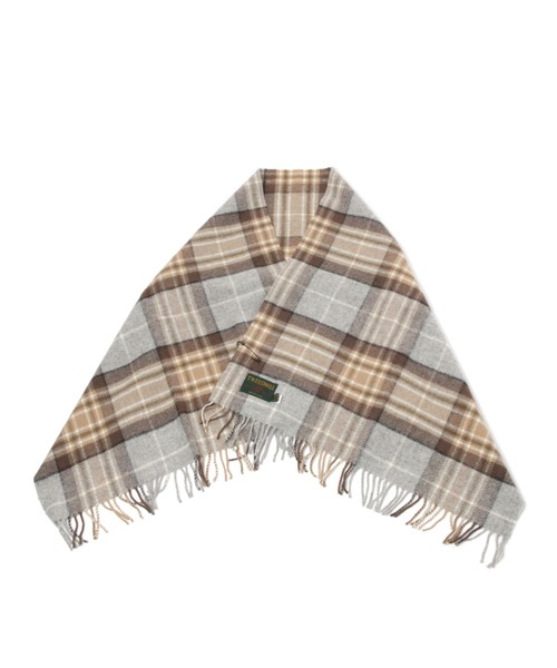 A part by(アパートバイ)の「【TWEEDMILL/ツイードミル】チェックストール(マフラー・レディース・ベージュ/レッド・FREE)」の5枚目の写真
