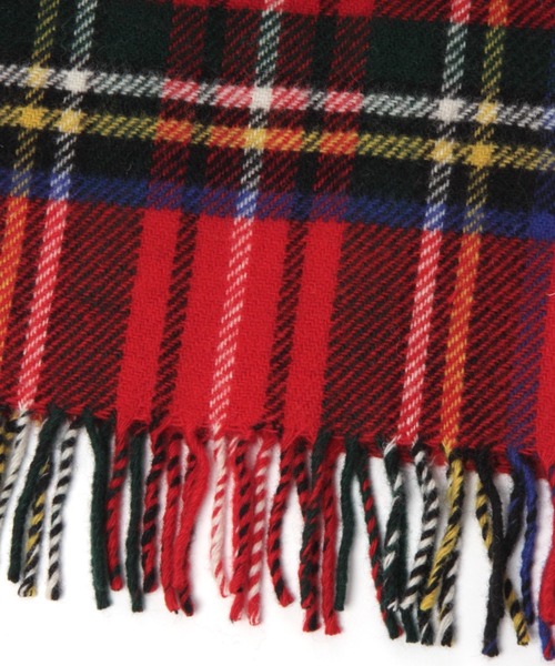 A part by(アパートバイ)の「【TWEEDMILL/ツイードミル】チェックストール(マフラー・レディース・ベージュ/レッド・FREE)」の11枚目の写真