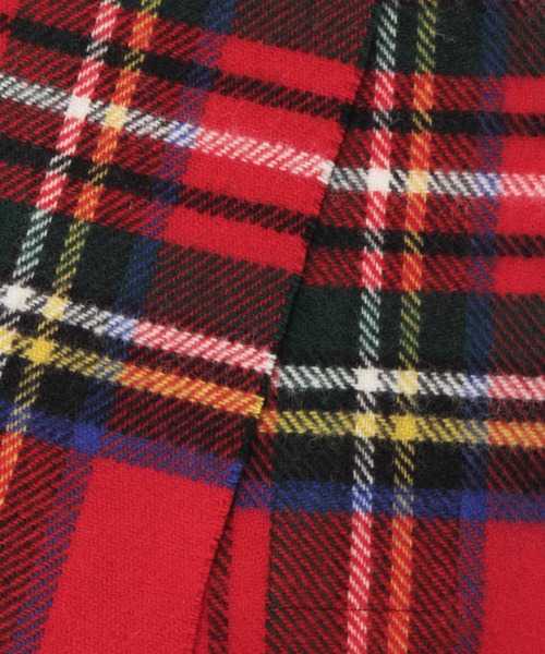 A part by(アパートバイ)の「【TWEEDMILL/ツイードミル】チェックストール(マフラー・レディース・ベージュ/レッド・FREE)」の12枚目の写真
