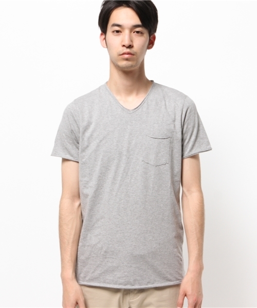 BRILLA per il gusto（ブリッラペルイルグースト）の「VERTO / コットン VネックTシャツ（Tシャツ/カットソー・メンズ・ホワイト/グレー/ブラック/ネイビー・MEDIUM/X-SMALL/SMALL/LARGE）」の12枚目の写真