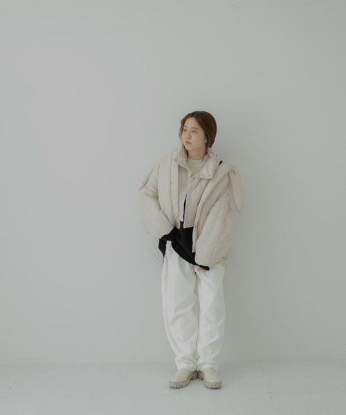 LAATO(ラート)の「FUNCTION PADDING JACKET(ダウンジャケット/コート・レディース・グレー/グレー系その他・FREE)」の2枚目の写真