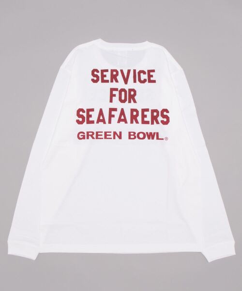 GREEN BOWL（グリーンボウル）の「グリーンボウル【GREEN BOWL】Heavy Weight L/S T-shirts(SERVICE柄)（Tシャツ/カットソー・メンズ・ホワイト/ブラック/杢グレー・M/L）」の11枚目の写真