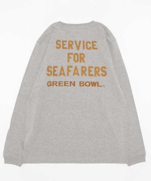 GREEN BOWL（グリーンボウル）の「グリーンボウル【GREEN BOWL】Heavy Weight L/S T-shirts(SERVICE柄)（Tシャツ/カットソー・メンズ・ホワイト/ブラック/杢グレー・M/L）」の10枚目の写真