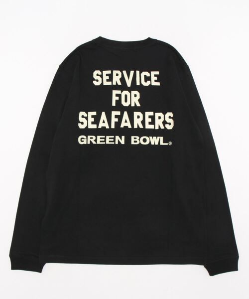 GREEN BOWL（グリーンボウル）の「グリーンボウル【GREEN BOWL】Heavy Weight L/S T-shirts(SERVICE柄)（Tシャツ/カットソー・メンズ・ホワイト/ブラック/杢グレー・M/L）」の12枚目の写真
