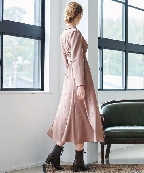 アンドクチュール バイカラーカシュクールワンピース アンドクチュール バイカラーカシュクールワンピース