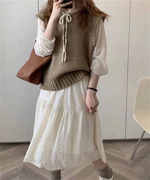 Dream garden（ドリームガーデン）の「ニットベスト（ベスト）」 - WEAR