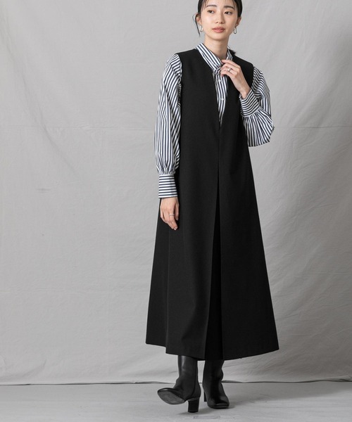 新品未使用　グレディブリリアン　ＶネックＡフレアジャンパースカート　38 Gready Brilliant（グレディブリリアン）の「VネックAフレア