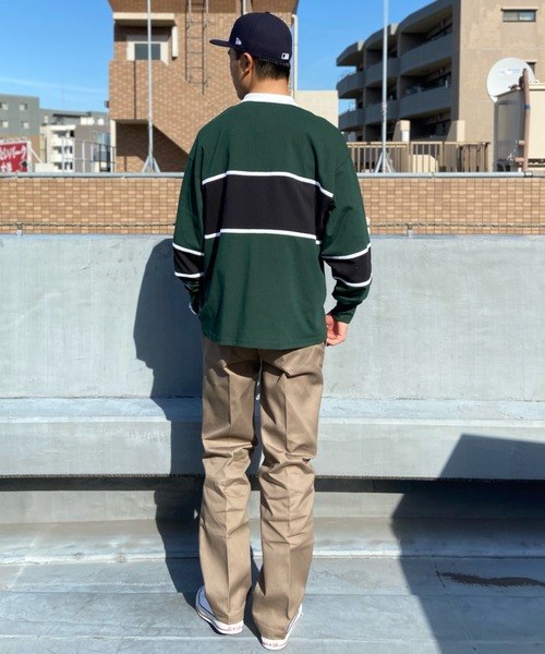 タグ付 未使用 ポロ ラルフローレン カラフル ボーダー 長袖 ラガーシャツ 状態◯】ポロ ラルフローレン カラフル ボーダー 長袖 ラガー