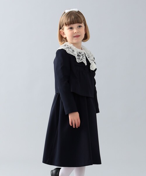 こども ビームス（コドモビームス）の「CHOPIN with Kodomo BEAMS / セレモニー ワンピース + ブラウス + ボレロ（115～130cm）（ワンピース・キッズ・ネイビー・115/120/130）」の21枚目の写真
