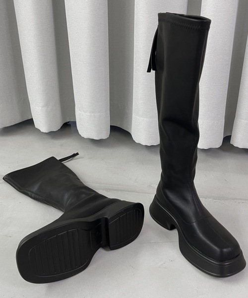 Solace（ソレイス）の「ヘビィソールロングブーツ/軽量（ブーツ・レディース・ブラック/ブラウン・38/39/40）」の21枚目の写真