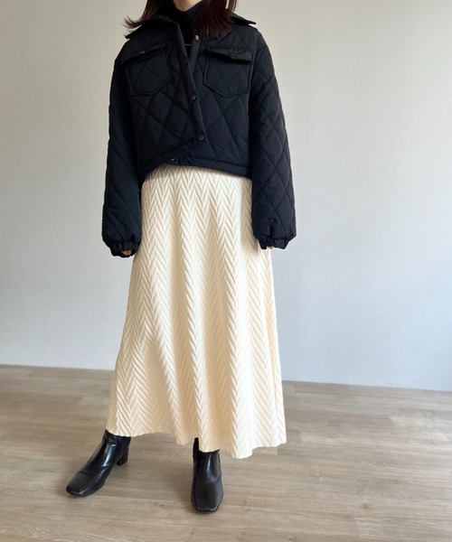 ISOOK(アイスー)の「【ZOZO限定】Knit flare skirt / ニットフレアスカート(スカート・レディース・アイボリー/カーキ・FREE)」の19枚目の写真