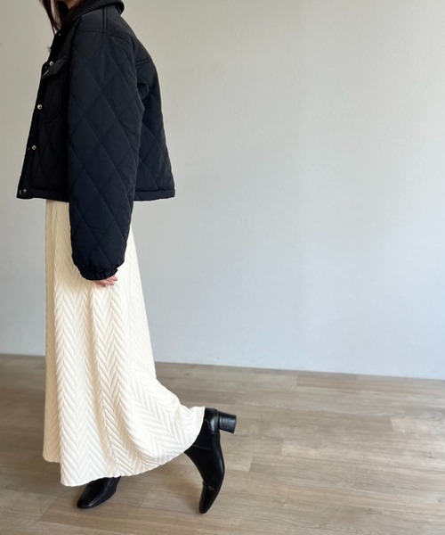 ISOOK(アイスー)の「【ZOZO限定】Knit flare skirt / ニットフレアスカート(スカート・レディース・アイボリー/カーキ・FREE)」の12枚目の写真