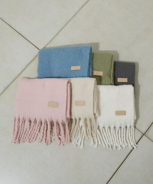 Chico(チコ)の「太フリンジストール(マフラー・レディース・チャコールグレー/ベージュ/アイボリー・FREE)」の11枚目の写真