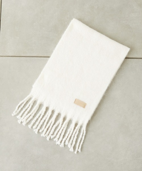 Chico(チコ)の「太フリンジストール(マフラー・レディース・チャコールグレー/ベージュ/アイボリー・FREE)」の9枚目の写真