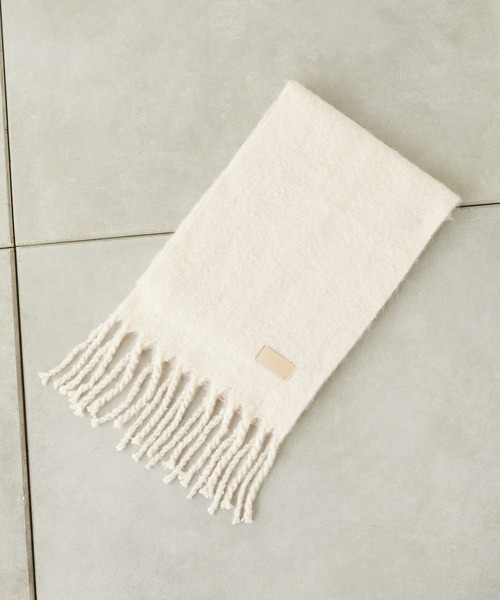 Chico(チコ)の「太フリンジストール(マフラー・レディース・チャコールグレー/ベージュ/アイボリー・FREE)」の10枚目の写真