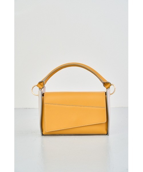 AZUL by moussy（アズールバイマウジー）の「BICOLOR PANEL DESIGN BAG/バイカラーパネルデザインバッグ（ハンドバッグ・レディース・ブラウン/イエロー/ブラック・FREE）」の22枚目の写真