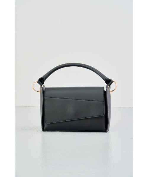 AZUL by moussy（アズールバイマウジー）の「BICOLOR PANEL DESIGN BAG/バイカラーパネルデザインバッグ（ハンドバッグ・レディース・ブラウン/イエロー/ブラック・FREE）」の4枚目の写真