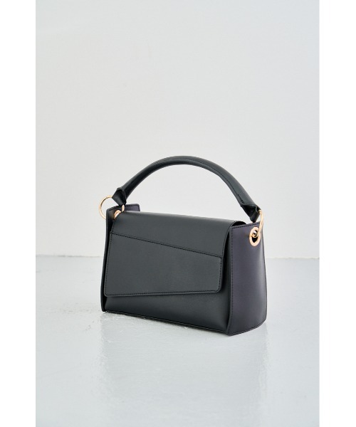 AZUL by moussy（アズールバイマウジー）の「BICOLOR PANEL DESIGN BAG/バイカラーパネルデザインバッグ（ハンドバッグ・レディース・ブラウン/イエロー/ブラック・FREE）」の5枚目の写真