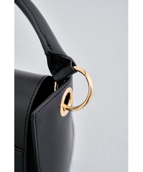 AZUL by moussy（アズールバイマウジー）の「BICOLOR PANEL DESIGN BAG/バイカラーパネルデザインバッグ（ハンドバッグ・レディース・ブラウン/イエロー/ブラック・FREE）」の8枚目の写真