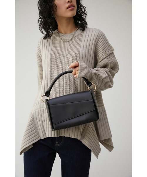 AZUL by moussy（アズールバイマウジー）の「BICOLOR PANEL DESIGN BAG/バイカラーパネルデザインバッグ（ハンドバッグ・レディース・ブラウン/イエロー/ブラック・FREE）」の12枚目の写真
