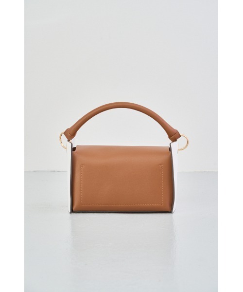 AZUL by moussy（アズールバイマウジー）の「BICOLOR PANEL DESIGN BAG/バイカラーパネルデザインバッグ（ハンドバッグ・レディース・ブラウン/イエロー/ブラック・FREE）」の15枚目の写真