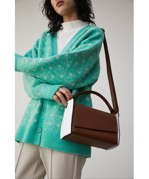 AZUL by moussy（アズールバイマウジー）の「BICOLOR PANEL DESIGN BAG/バイカラーパネルデザインバッグ（ハンドバッグ・レディース・ブラウン/イエロー/ブラック・FREE）」の20枚目の写真