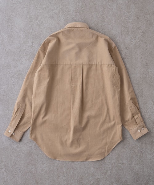 BRICK & SONS（ブリックアンドサンズ）の「リラックスワイドヨークシャツ＜サンド＞（シャツ/ブラウス・メンズ・サンドベージュ・XS/S/M/L/LL）」の4枚目の写真