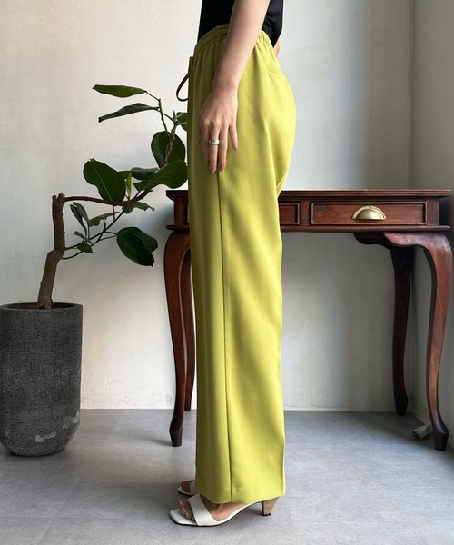 DouDou（ドゥドゥ）の「ピンタックセンプレパンツ（その他パンツ・レディース・ライトグリーン/グレー/ブラック・FREE）」の12枚目の写真